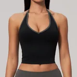 TT9639-2 · Meteor Black Grey Clash Meteor Black Grey Clash Women's Training Sleeveless Workout Tank Top V Neck