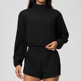 WJ2136-2 · Jet Black Jet Black Breathable Yoga Women's Stand Collar Jacket Quick Dry