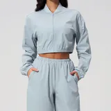WJ2549-1 · Sky Blue Sky Blue Women's Yoga Stand Collar Jacket UV Protection Cooling