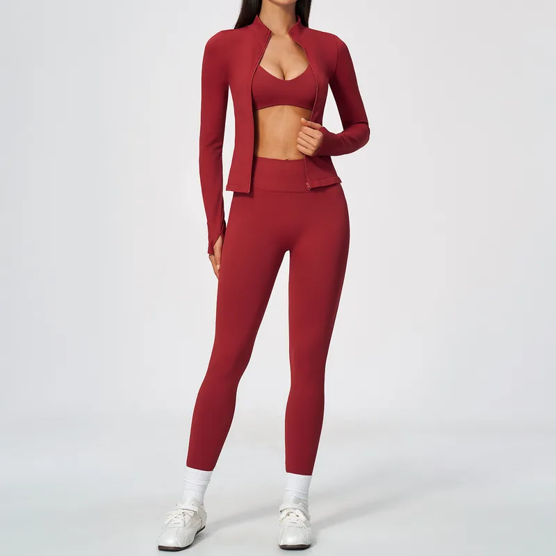 Women's Training Yoga Activewear Set 3 Piece Fitted