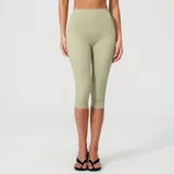 Moss Green Women's Running Yoga Workout Shorts Brushed Slimming Fitted