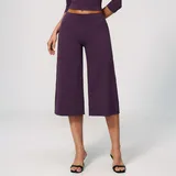 Soy Purple Women's Brushed Yoga Workout Shorts High Waist Relaxed