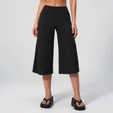 WS5555-11 · Jet Black Jet Black Women's Brushed Yoga Workout Shorts High Waist Relaxed