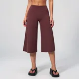 WS5555-13 · Wine Red Wine Red Women's Brushed Yoga Workout Shorts High Waist Relaxed