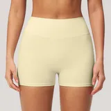 WS5555B-9 · Cream Yellow Cream Yellow Women's Running Yoga Shorts Brushed Bare Feel Fitted