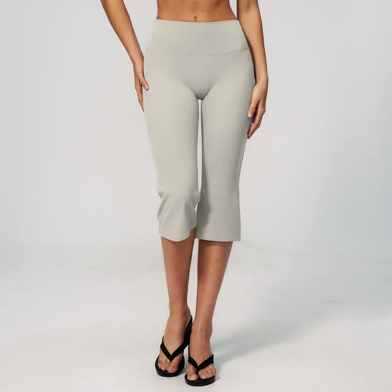 Women's Brushed Fitness Yoga Workout Shorts Capri Length