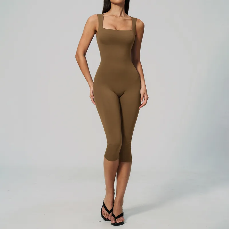Bare Feel Yoga Women's Bodysuit Tank Slimming Fitted