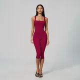 YJ3533-4 · Rose Red Rose Red Bare Feel Yoga Women's Bodysuit Tank Slimming Fitted