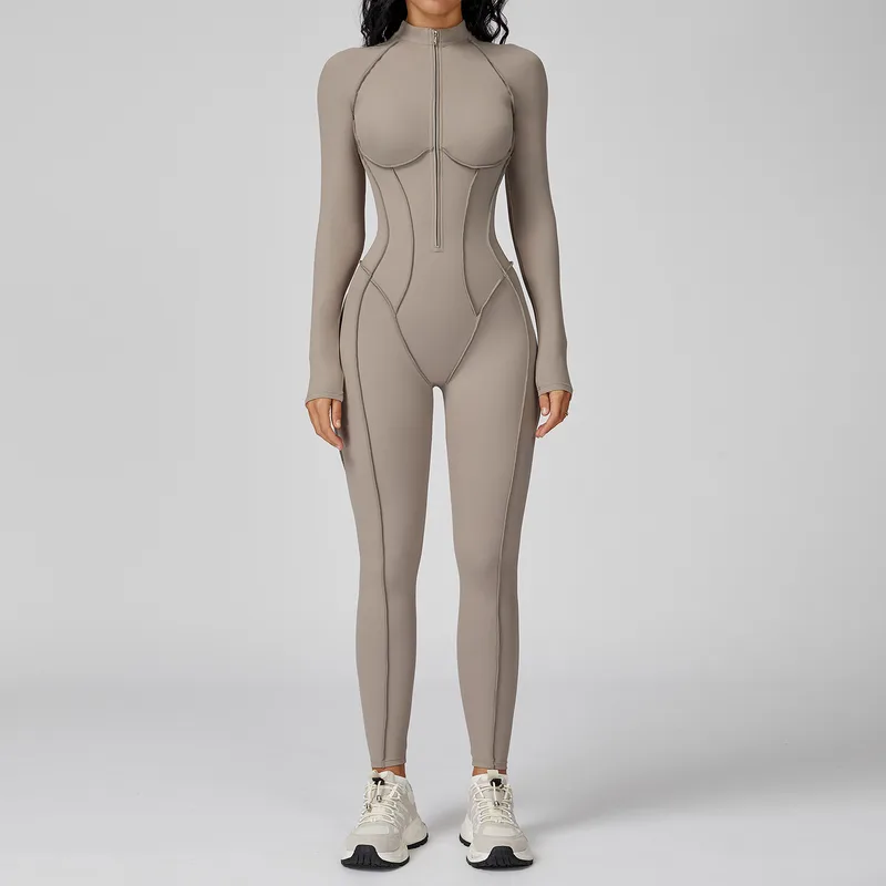 Fitness Yoga Women's Workout Performance Bodysuit Color Block