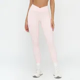 Pale Pink Running Women's High Waist Yoga Leggings Bare Feel