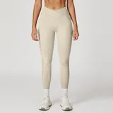Oat Apricot Running Women's High Waist Yoga Leggings Bare Feel
