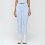 Wave Blue Running Women's High Waist Yoga Leggings Bare Feel