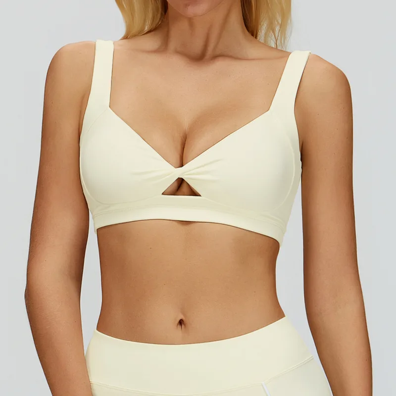 Women's Yoga Fitness Supportive Sports Bra Backless Cutout