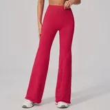 YL2557-3 · Vivid Red Vivid Red Fitted Slimming Women's High Waist Yoga Leggings