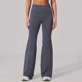 YL2557-4 · Blue Grey Blue Grey Fitted Slimming Women's High Waist Yoga Leggings