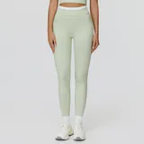 Light Fruit Green Women's Running High Waist Yoga Leggings Bare Feel