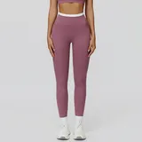 YL3129-4 · Violet Purple Violet Purple Women's Running High Waist Yoga Leggings Bare Feel