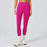 Hot Rose Pink Women's High Waist Yoga Leggings High Waist Fitted