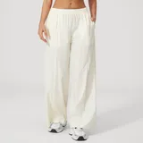 Cream Apricot Breathable Fitted Women's High Waist Yoga Leggings Relaxed