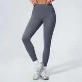 Haze Blue Women's Breathable High Waist Yoga Leggings High Waist