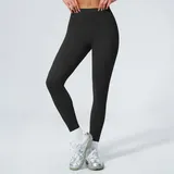 YL5560-3 · Jet Black Jet Black Women's Breathable High Waist Yoga Leggings High Waist