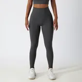 YL6116-4 · Dark Grey Dark Grey Women's Running High Waist Yoga Leggings High Waist