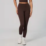 Dark Brown Women's Running High Waist Yoga Leggings High Waist