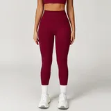 YL7725-3 · Cherry Red Cherry Red Women's High Waist Yoga Leggings Running High Waist