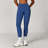 YL8047-8 · Midnight Blue Midnight Blue Women's Breathable High Waist Yoga Leggings Bare Feel
