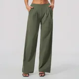 Forest Green Running Women's High Waist Yoga Leggings High Waist