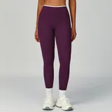 Kyoho Purple Women's High Waist Yoga Leggings Fitted Running