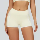 Apricot Yellow Women's Cutout Outdoor Fitness Yoga Activewear Set Backless