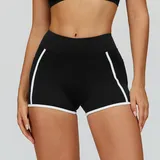 Jet Black Women's Cutout Outdoor Fitness Yoga Activewear Set Backless