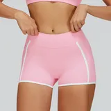 Sakra Pink Women's Cutout Outdoor Fitness Yoga Activewear Set Backless