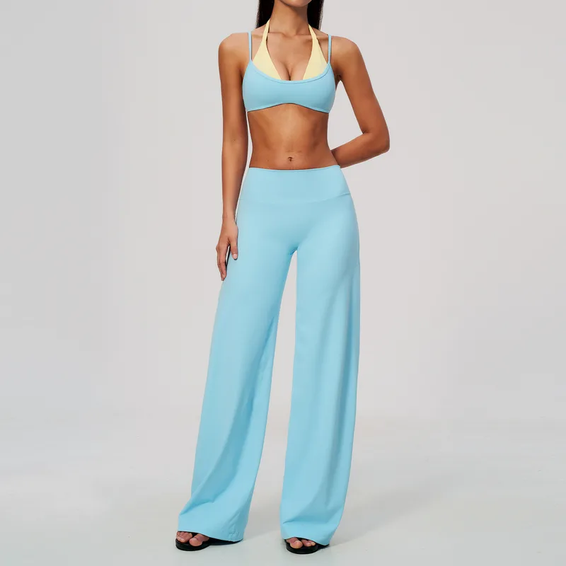 Women's High Waist Yoga Set Long Sleeve Brushed