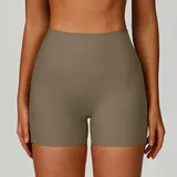 Light Coffee Women's Ribbed Running Yoga Set 3 Piece Slimming