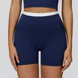 Badge Blue Women's Ribbed Fitness Yoga Activewear Set Bare Feel