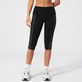 Jet Black Women's Backless Running Active Yoga Set V Neck