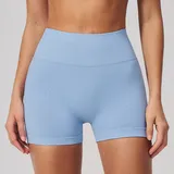 YS3595-5 · Light Blue Light Blue Women's Seamless Performance Yoga Activewear Set High Waist