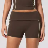 YS4533-3 · Coffee Brown Coffee Brown Women's Yoga Set Halter Neck Slimming V Neck