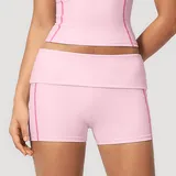 Water Pink Women's Yoga Set Halter Neck Slimming V Neck