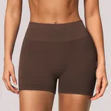 YS4535-3 · Red Brown Red Brown Women's Fitted Pilates Yoga Activewear Set Wide Leg