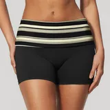 YS4549-4 · Black Stripe Black Stripe Women's Brushed Training Yoga Activewear Set Layered Breathable