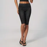 YS4551-2 · Black White Dot Black White Dot Women's Printed Fitness Yoga Activewear Set Deep V