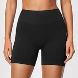 Jet Black Women's Seamless Running Active Yoga Set 3 Piece