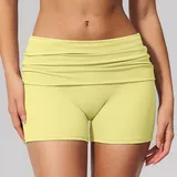 Goose Yellow Quick Dry Women's Yoga Set 3 Piece Fitted