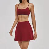 Red Bean Women's Yoga Set Quick Dry 3 Piece Breathable