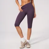 YS7655-4 · Plum Purple Plum Purple Women's Yoga Set Seamless Fitness Backless Butt Lifting