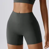Volcanic Ash Grey Women's Cloud Feel Yoga Set Backless Slimming Fitted