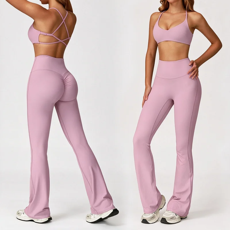 Women's Fitted Performance Yoga Activewear Set Bare Feel